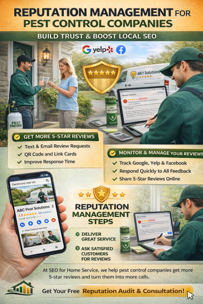 reputation management for pest control infographic