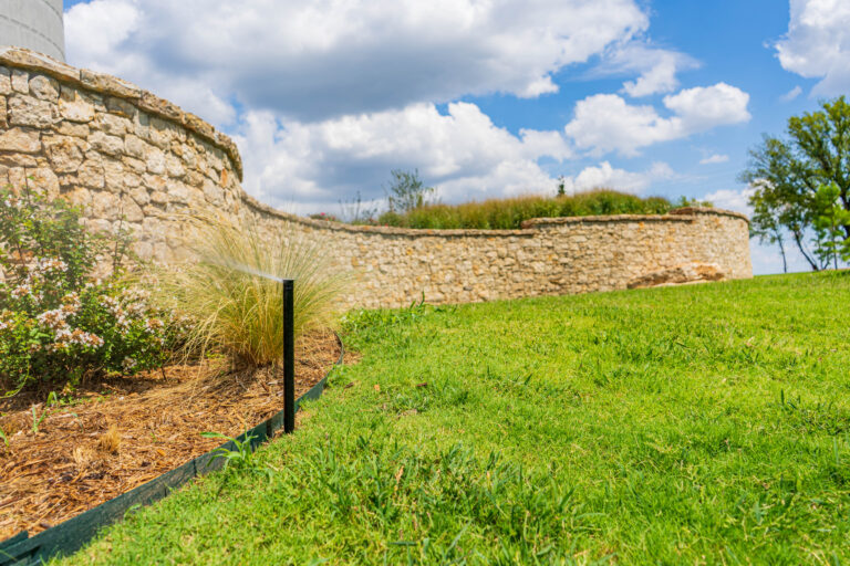 beautiful retaining wall